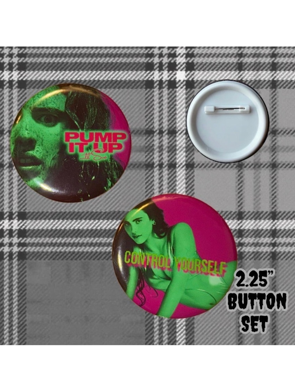 The Substance Set of Two 2.25" Handmade Button